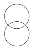 deux cercles se chevauchants